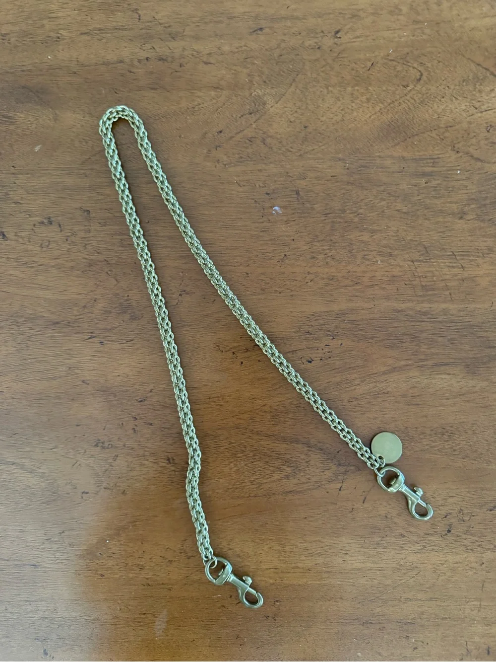 Clare V Gold Shoulder Bag Strap with Clip Ends